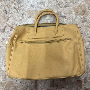 대용량 가죽 보스턴 백 빈티지풍 악어 엠보싱 여행 가방