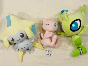 포켓몬 봉제 인형 세트 뮤우 지라치 세레비