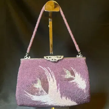 총 비즈 비즈백 가마구치 쇼와 레트로 앤티크 빈티지