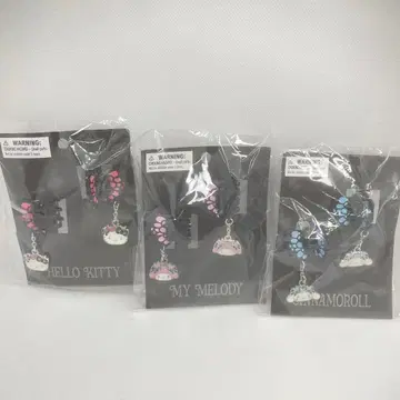 정품 미니 헤어 클립 헬로키티 마이멜로디 시나모롤 버터플라이 3개 세트