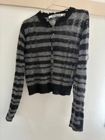 [ 새상품급 ] PERVERZE thick stripe cardigan