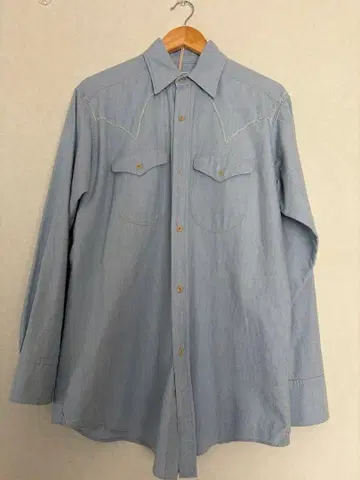 MAATEE & SONS BLEACHBLUE 샴브레이 셔츠 사이즈 2