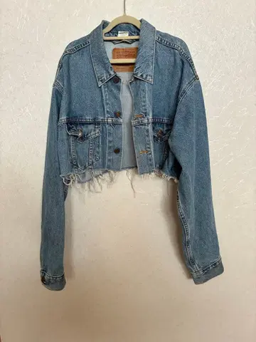 LEVI'S 크롭 데님 자켓 M