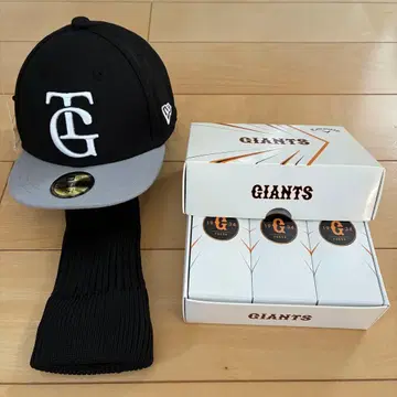 NEW ERA 골프 헤드커버 요미우리 자이언츠 거인 TG 공 6개 세트