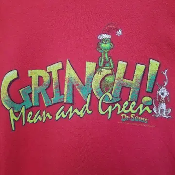 그린치 닥터 수스 애니메이션 캐릭터 티셔츠 구제 의류