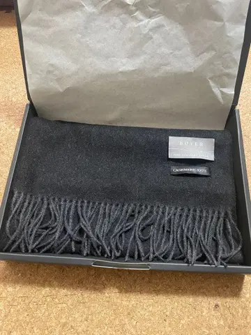 캐시미어 100% 블랙 머플러