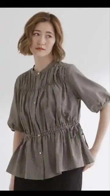 grove 셔링 블라우스 새상품