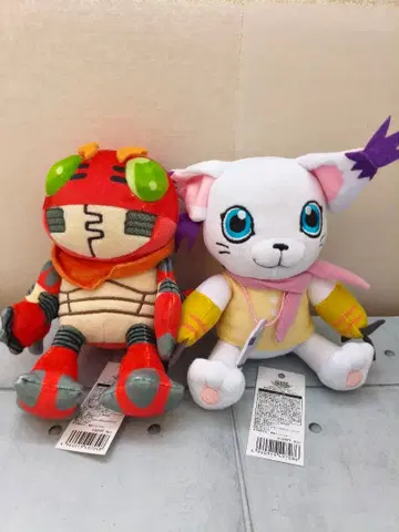 6/3/28 디지몬 어드벤처 텐토몬 테일몬 오스와리 봉제 인형