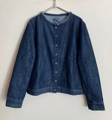 JUNKO SHIMADA 데님 자켓 노카라 (미사용품)