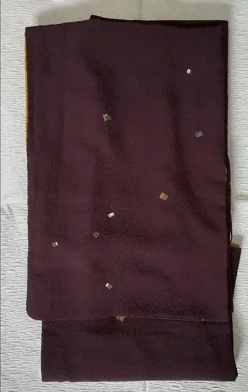 순수 실크 크레이프 원단 금채겐지향 날개 무늬 코몬