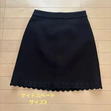 케이트 스페이드 사이즈 2 스캘럽 미니 스커트