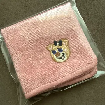 페이러 올드 테디걸 자수 손수건 미사용 새상품