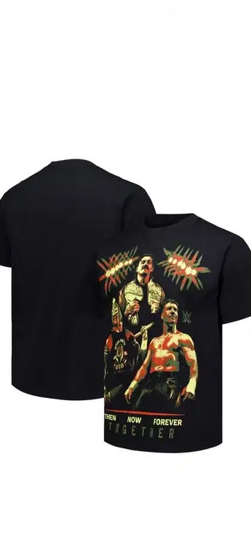 M 사이즈 WWE T셔츠 에디 레이 돔 TNFT BOXY T셔츠