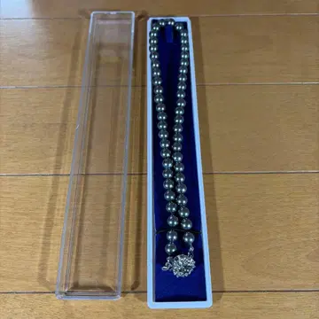 그레이 펄 목걸이 비쥬 포함 케이스 포함
