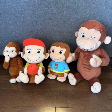 Curious George 오자루의 조지 봉제 인형 4체 세트