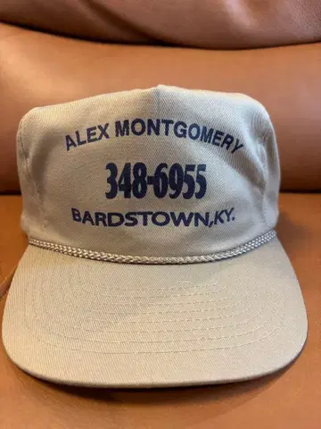 데드스탁 코튼 캡 기업계 베이지 트래커 몽고메리