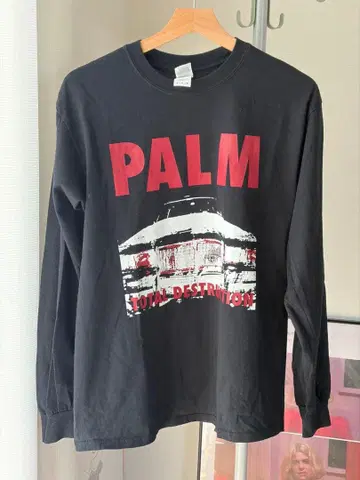 PALM 오사카 하드코어 메탈 긴팔 롱T M사이즈 밴드 티셔츠 락