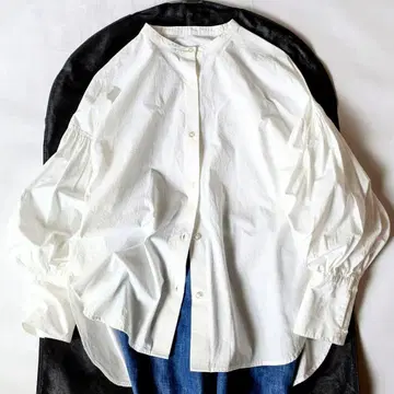 STYLEMIXER 스타일 믹서 개더 슬리브 셔츠