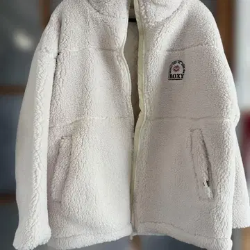 ROXY 플리스 자켓 M 화이트