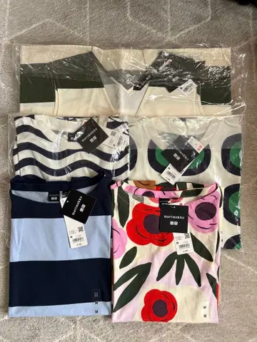 유니클로 마리메꼬 T셔츠 원피스 M사이즈 5세트 새상품