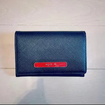 에네스베 명함지갑 네이비 바이컬러