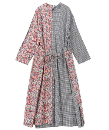 [세일 중] Ne-net 리버티 깅엄 체크 셔츠 원피스