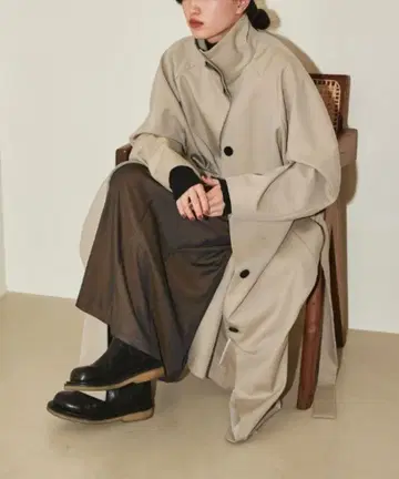 TODAYFUL 스탠드 카라 트렌치코트 오트밀 36 택 포함 새상품