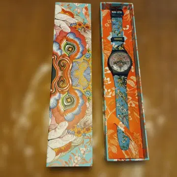 구하기 어려움 Swatch Bangkok 손목시계 다색 꽃무늬