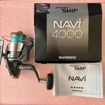 SHIMANO NAVI 4000 스피닝 릴 상자, 사용 설명서 포함