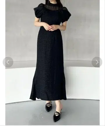 MERCURYDUO 머큐리 듀오 트위드 머메이드 원피스 롱