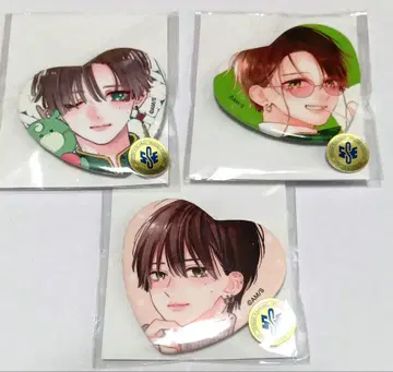 언니의 스이 군 복권 메이트 유키시로 스이 하트 캔뱃지 3종 세트