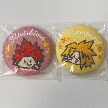 히로아카 오픈스쿨 자수 캔뱃지 키리시마 카미나리