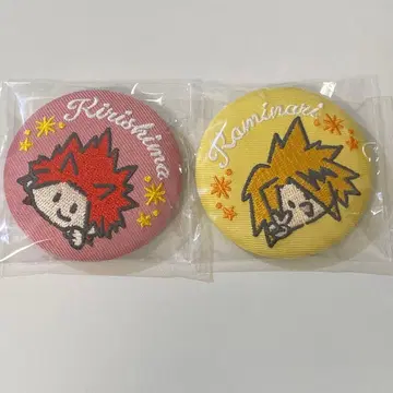 히로아카 오픈스쿨 자수 캔뱃지 키리시마 카미나리 2