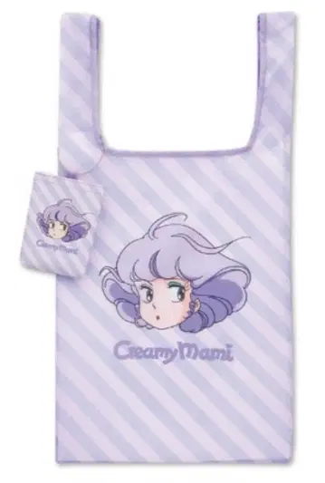 새상품 마법의 천사 크리미마미 파우치 포함 쇼핑백 보라색 에코백