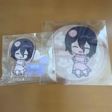 이케프리 체인소 맨 레제 클리어 코스터 미니 캐릭터 아크릴 스탠드