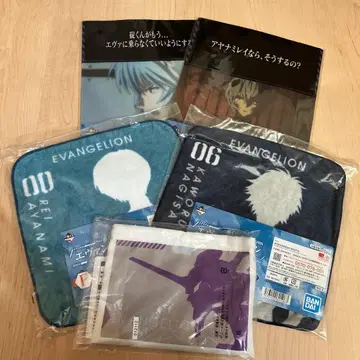 에반게리온 아야나미 레이 타월 클리어 파일 5종 세트