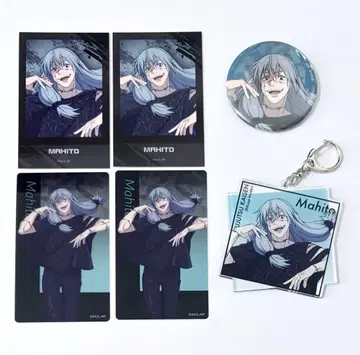애니메이션 주술회전전 마히토 아크릴 키링, 캔뱃지, 사진풍 카드 등