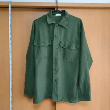 1975년제 미군 실물 OG-107 유틸리티 15.5 코튼 새틴