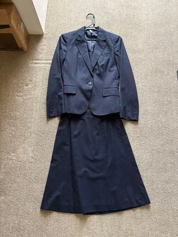 THE SUIT COMPANY 네이비 스트라이프 수트 세트