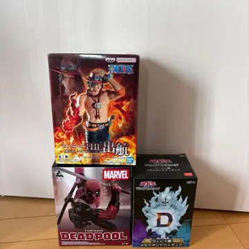 유희왕 위자반 원피스 에이스 데드풀 피규어 세트