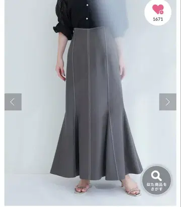 natural couture [WEB 한정판] 하트 허리 머메이드 스커트