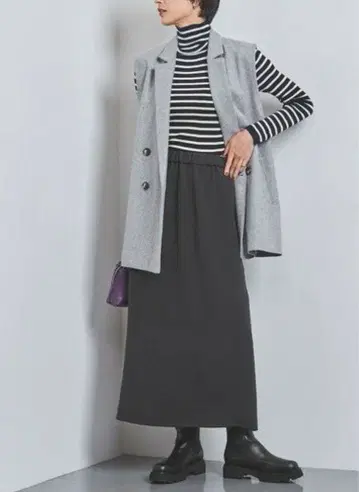 유나이티드 애로우즈 COMFY 타이트 롱 스커트