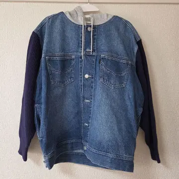 RODEO CROWNS 후드 부착 데님 자켓