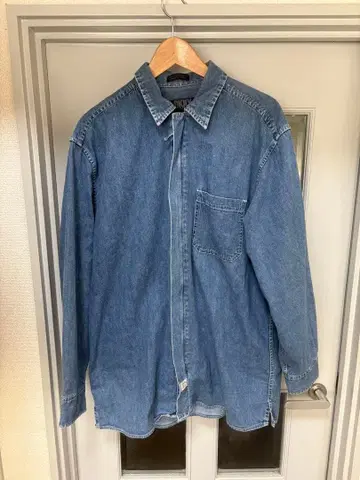 DKNY 데님 집업 셔츠 자켓