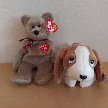ty 곰돌이&강아지 봉제 인형 세트