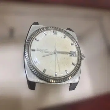 세이코 자동 와인딩 시계 실버 스퀘어 케이스