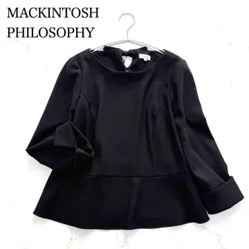 매킨토시 철학 백리본 페플럼 상의 S 사이즈