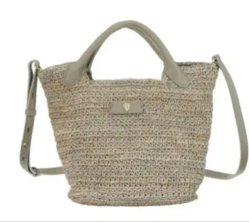 컨디션 최상 헬렌 카민스키 라피아 CASSIA 2웨이 백 그레이