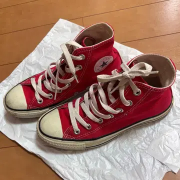 CONVERSE 올스타 레드 US4 하이컷