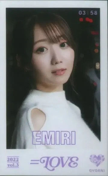 =LOVE 2022 VOL.3 오타니 에미리 미니 포토 카드 3/58